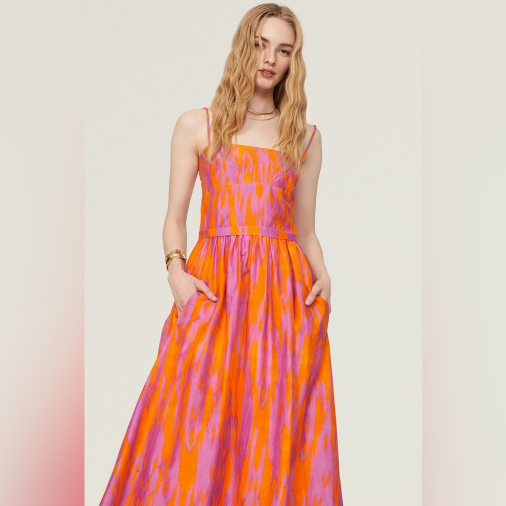 Maria Cher Targatal Midi Dress